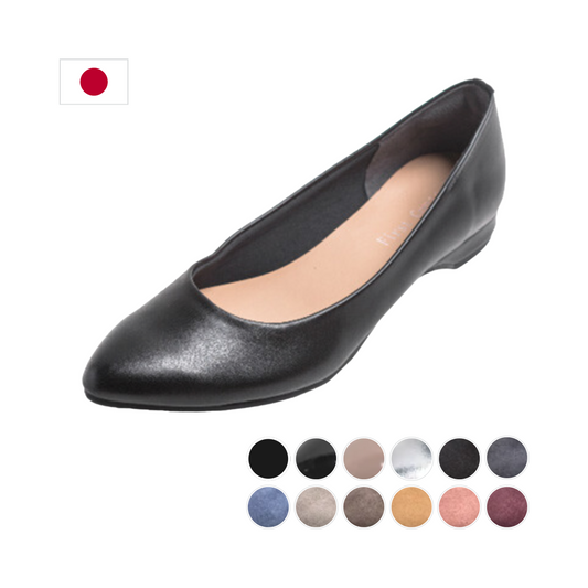 Comfortable Pointed Toe Work Shoes With 2cm Low Heels (Japanese Craftsmanship)