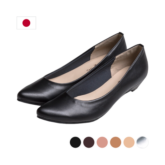 Minimalist Comfortable Pointed Toe Work Shoes With Low Heels (Japanese Craftsmanship)
